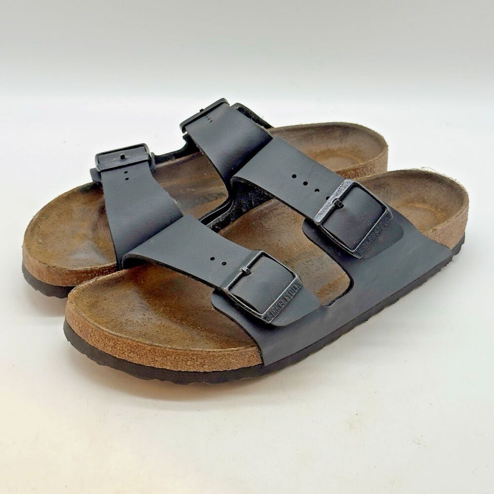 Birkenstock Arizona Birko-Flor® Sandal W 9 - M 7 Black Double Buckle EU 40 Slide